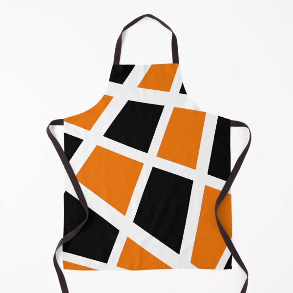 Item preview, Abstract geometric pattern - orange, black and white. designed and sold by K.S ART.