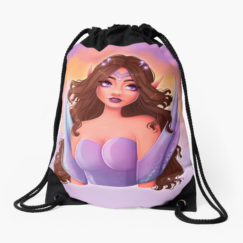 angel girl Drawstring Bag