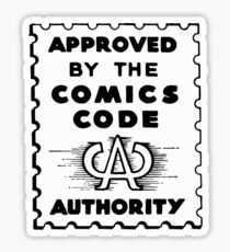 Comics Code Approved Sticker