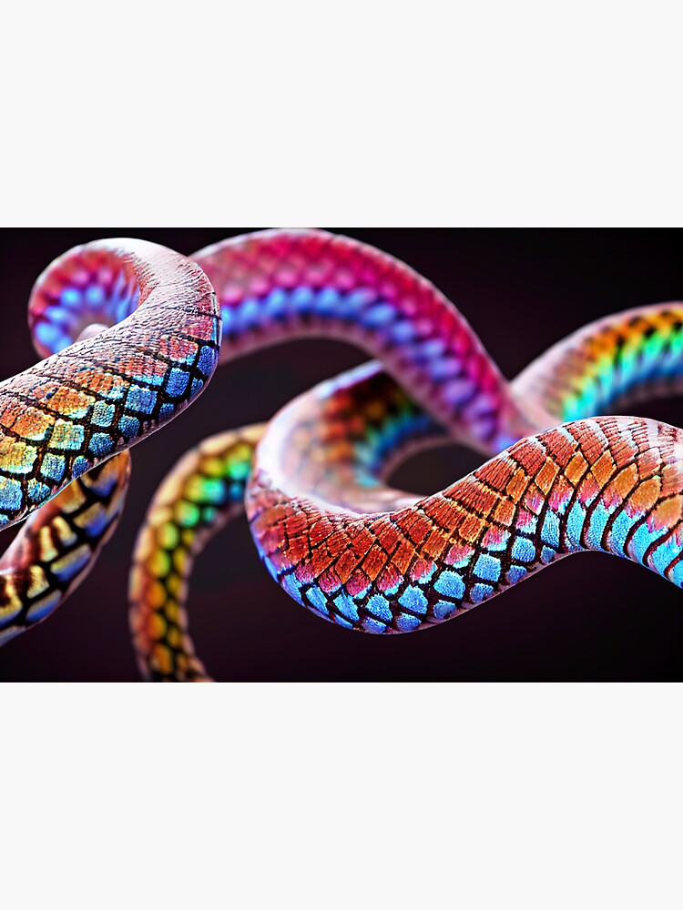 "rainbow boa," Sticker for Sale by Aliveforfun Redbubble