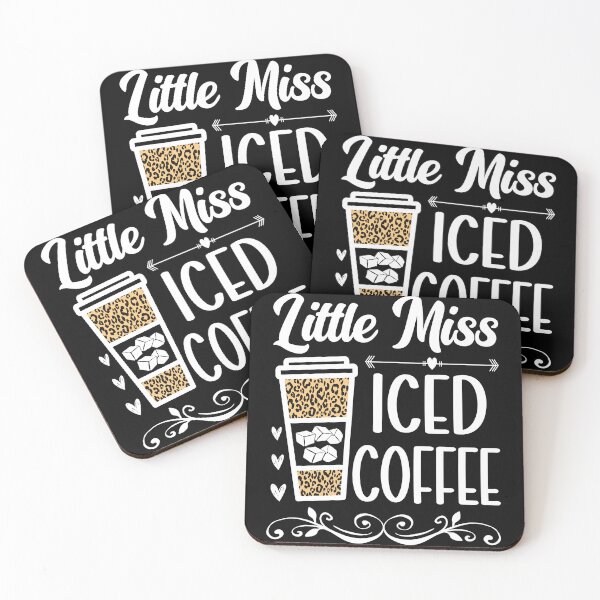 Item preview, Little Miss Iced Coffee | Funny Cute Boho Leopard Print Design | Little Miss Cold Brew Little Miss Latte Little Miss frappe designed and sold by Saffire6.