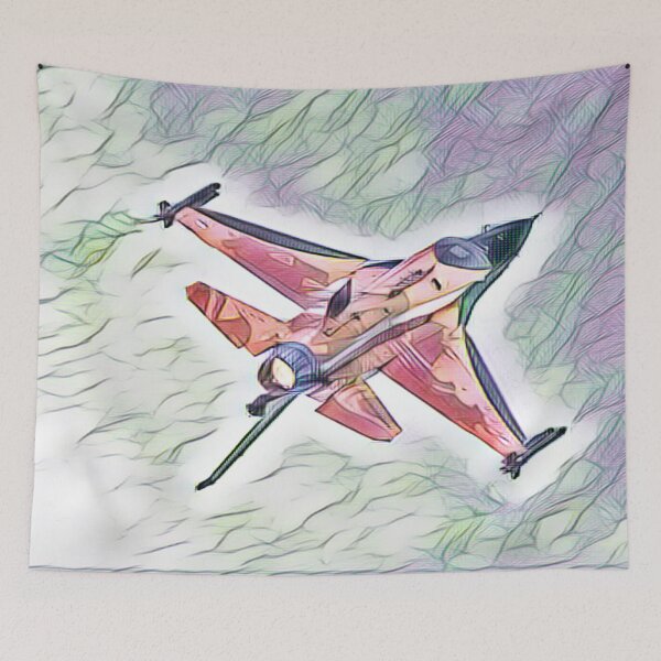 Item preview, F-16 Orange Lion In Watercolour designed and sold by Fearless-Fox.