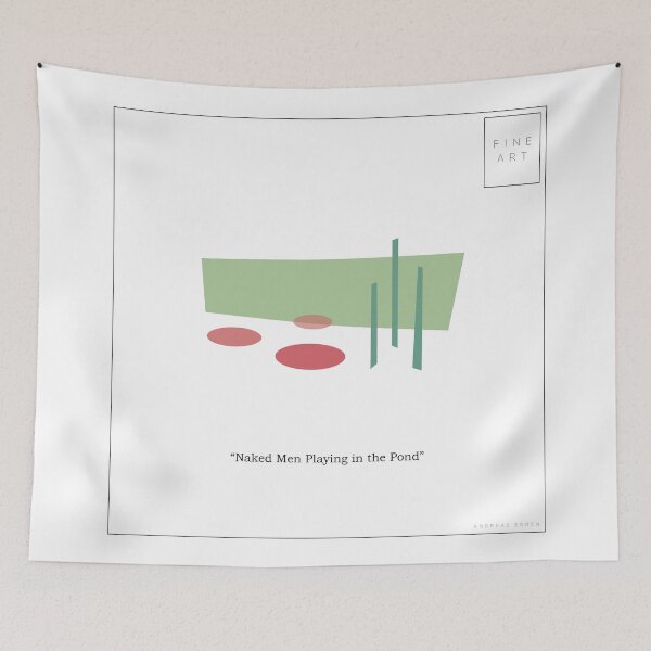 Item preview, Naked Men Playing in the Pond designed and sold by andreasedren.