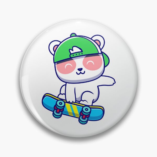 Item preview, Milk and Mocha Bears  Milk is skateboarding    designed and sold by ImmortalWood.