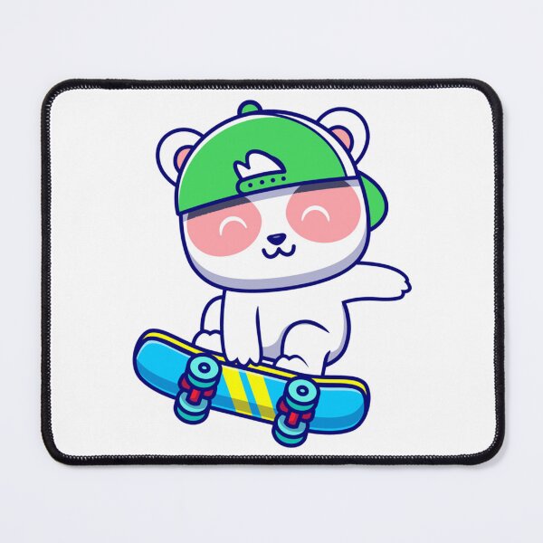 Item preview, Milk and Mocha Bears  Milk is skateboarding    designed and sold by ImmortalWood.