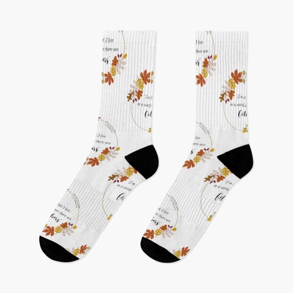 Item preview, Anne of the Green Gables Quote - "I'm so glad I live in a world where there are October", by Lucy Maud Montomery designed and sold by Storyphyle.