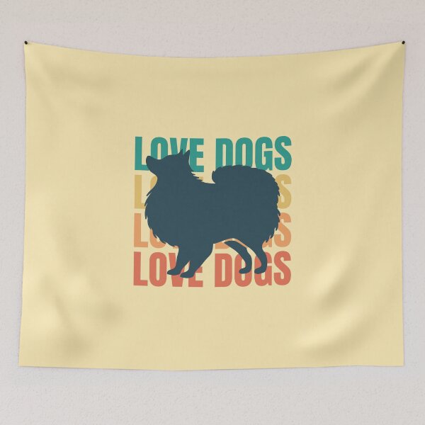 Item preview, Love Dogs Retro Pomeranian Lover Owner Gift designed and sold by mayamay0.