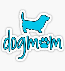 Basset Hound Dog Mom Sticker for Dog Owners Sticker