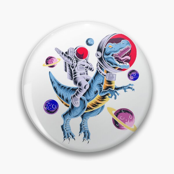 Item preview, astronaut riding a dinosaur designed and sold by supareok1990.