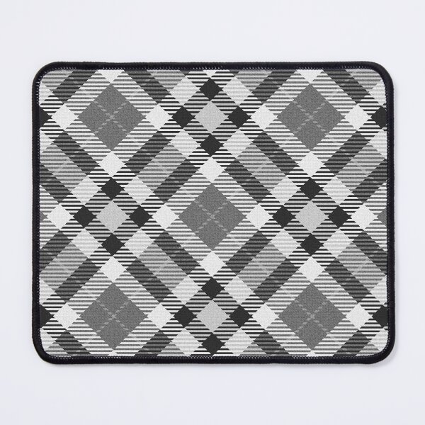 Item preview, Diagonal tartan grayscale  designed and sold by pattypattern.