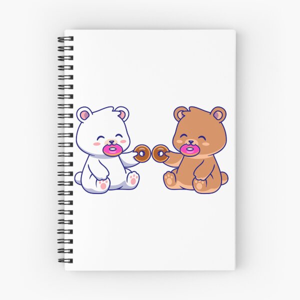 Item preview, Milk and Mocha bears are hungry  Milk Mocha eating donuts together    designed and sold by ImmortalWood.