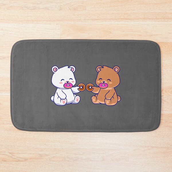 Item preview, Milk and Mocha bears are hungry  Milk Mocha eating donuts together    designed and sold by ImmortalWood.