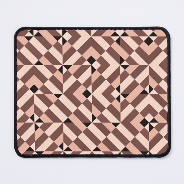 Item preview, Geometrical dizziness pink and brown designed and sold by pattypattern.
