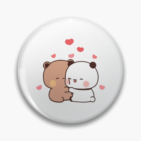 Item preview, peach and goma mochi bear Couple taking a cute selfie   designed and sold by ImmortalWood.