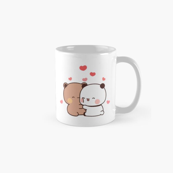 Aperçu de l'œuvre Ours en mochi à la pêche et au goma Couple prenant un joli selfie créée et vendue par ImmortalWood.