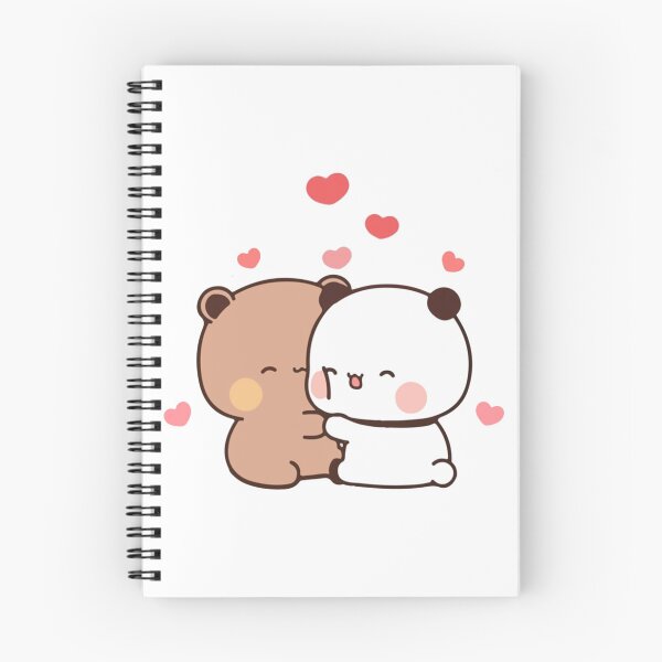 Item preview, peach and goma mochi bear Couple taking a cute selfie   designed and sold by ImmortalWood.