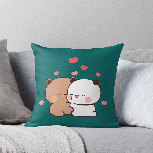 Item preview, peach and goma mochi bear Couple taking a cute selfie   designed and sold by ImmortalWood.
