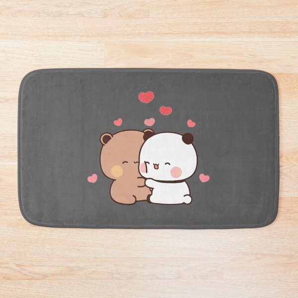 Item preview, peach and goma mochi bear Couple taking a cute selfie   designed and sold by ImmortalWood.