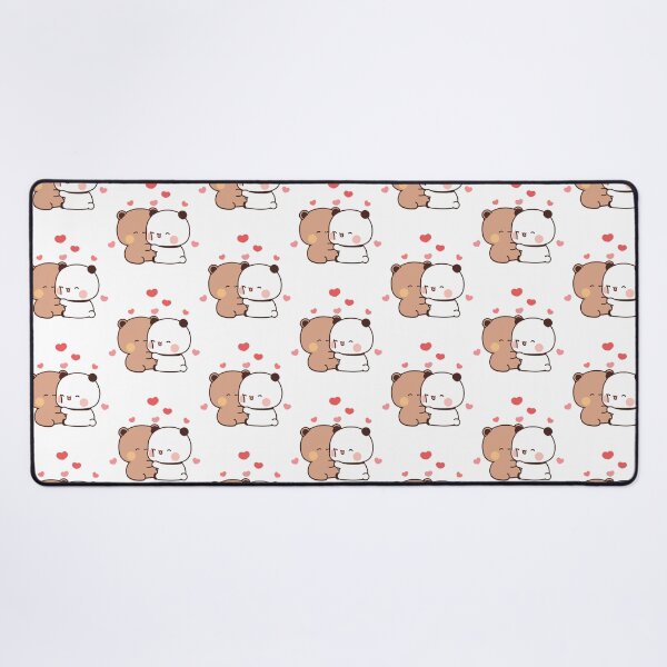 Item preview, peach and goma mochi bear Couple taking a cute selfie   designed and sold by ImmortalWood.