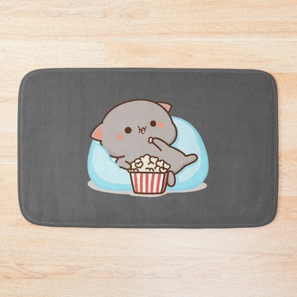 Item preview, Popcorn Milk Mochi Peach Goma Cat    designed and sold by ImmortalWood.