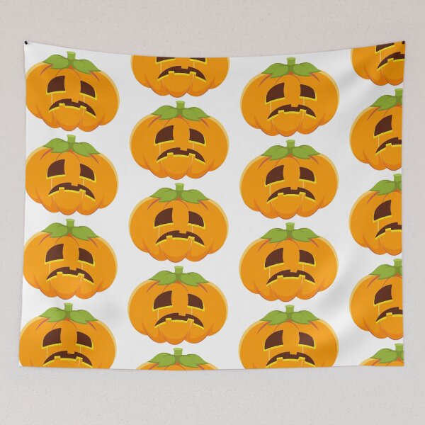 Item preview, sad halloween pumpkin designed and sold by angelescar.