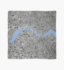 London Map print Drawing Scarf