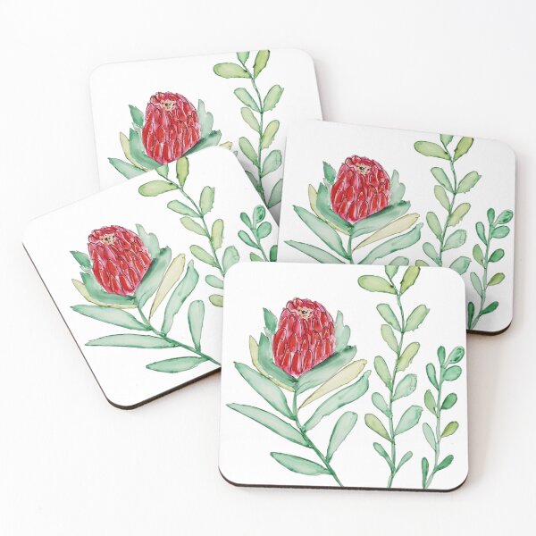 Item preview, Waratah Floral  designed and sold by DaisyMaeInkArt.