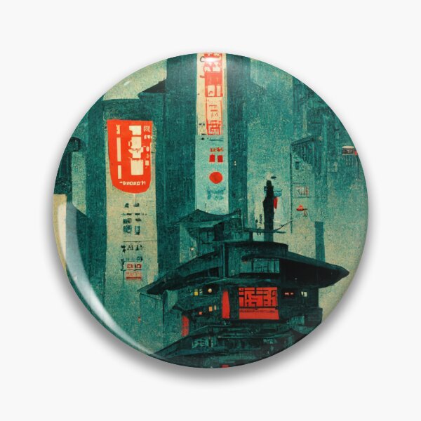 Item preview, Cyberpunk Dystopia Ukiyo-e designed and sold by knightsydesign.