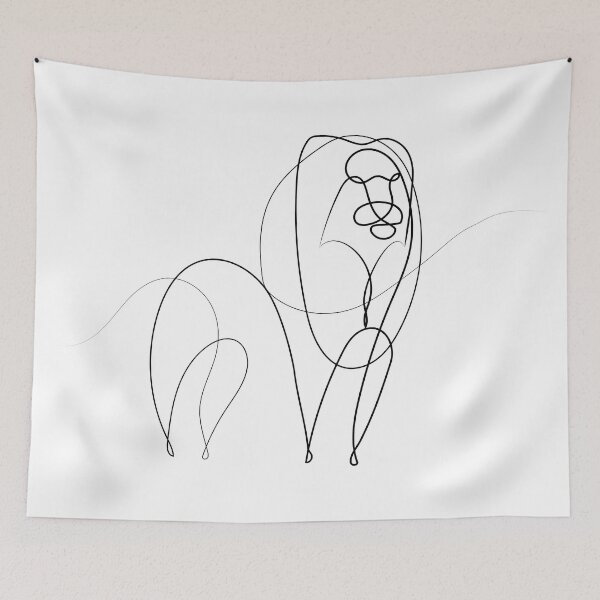 Item preview, Lion | One Line Artist | Minimal Art | One Line Art | Minimalist designed and sold by One-Line-Artist.