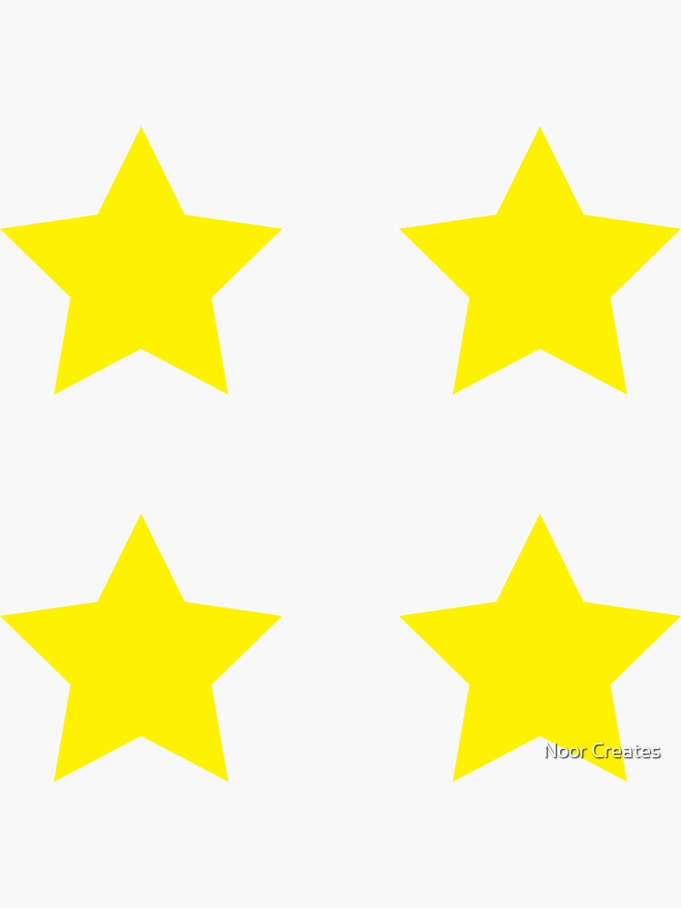 Yellow Star Pack Sticker For Sale By Nurdraws Redbubble