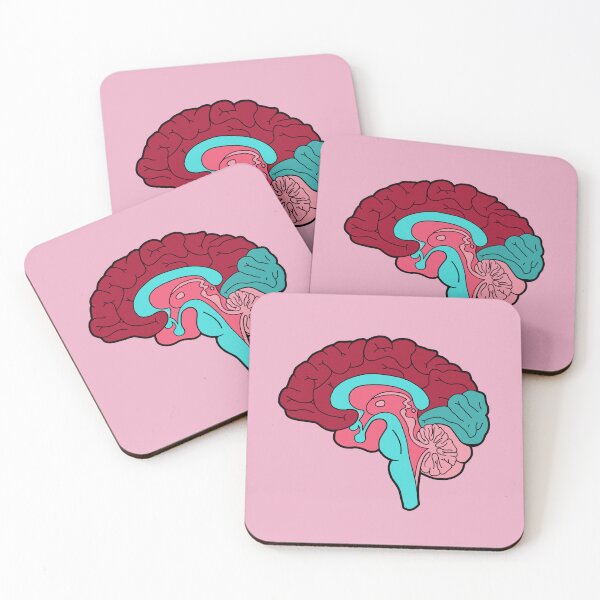 Item preview, Anatomical brain - red and blue colors designed and sold by Preslava Genova.