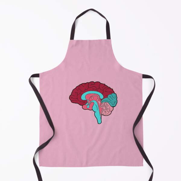 Item preview, Anatomical brain - red and blue colors designed and sold by Preslava Genova.