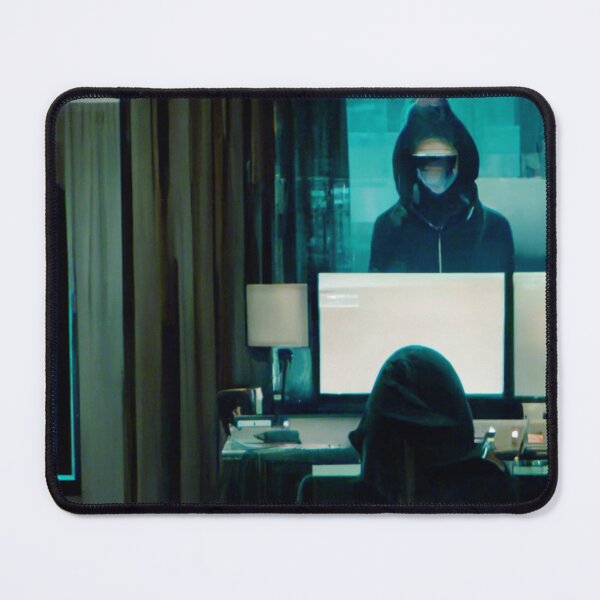 Item preview, Vigilante Hacker Digital Painting Night Theme designed and sold by FiniteRoyal.