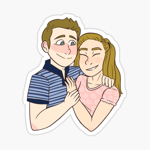 Evan And Zoe Stickers Redbubble