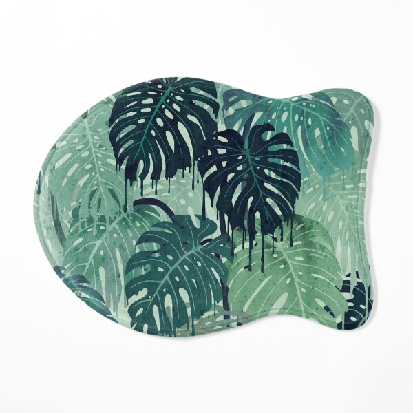Monstera Melt (in Green) Cat Mat