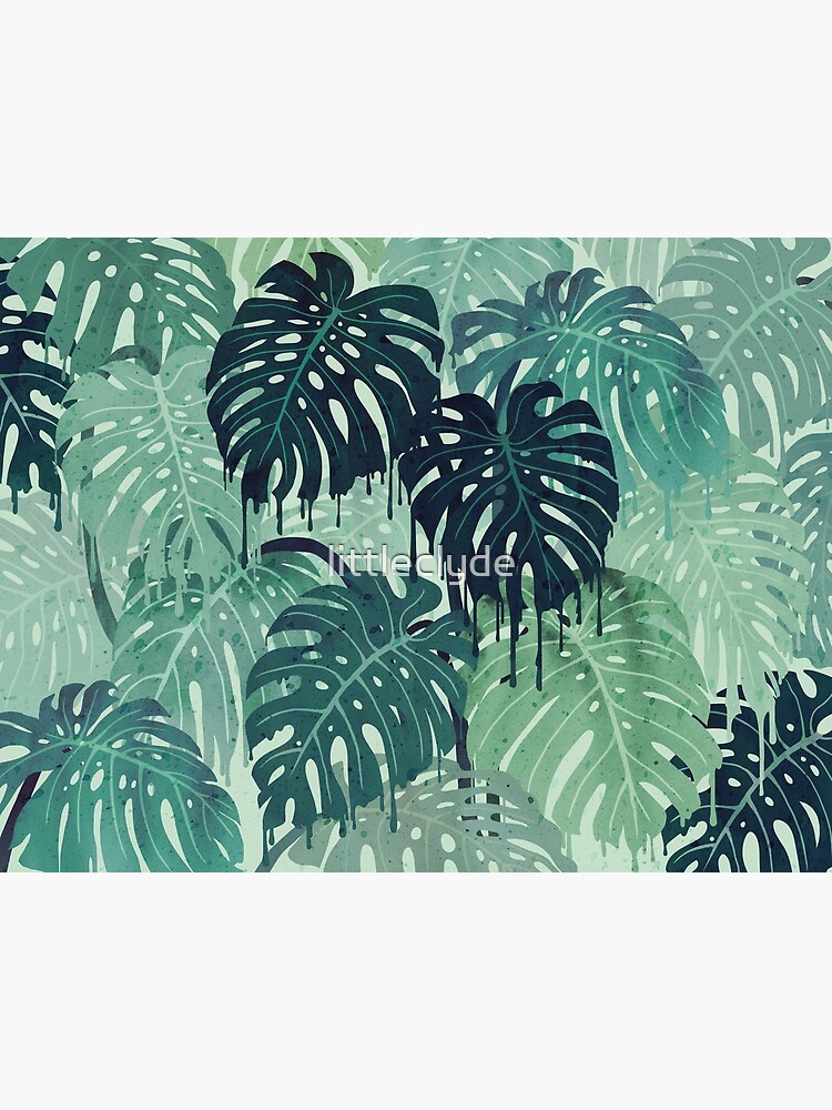 Monstera Melt (in Green) by littleclyde
