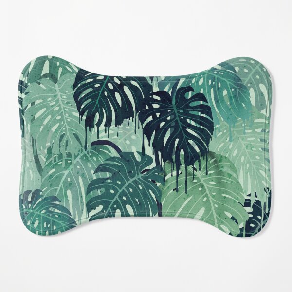 Monstera Melt (in Green) Dog Mat