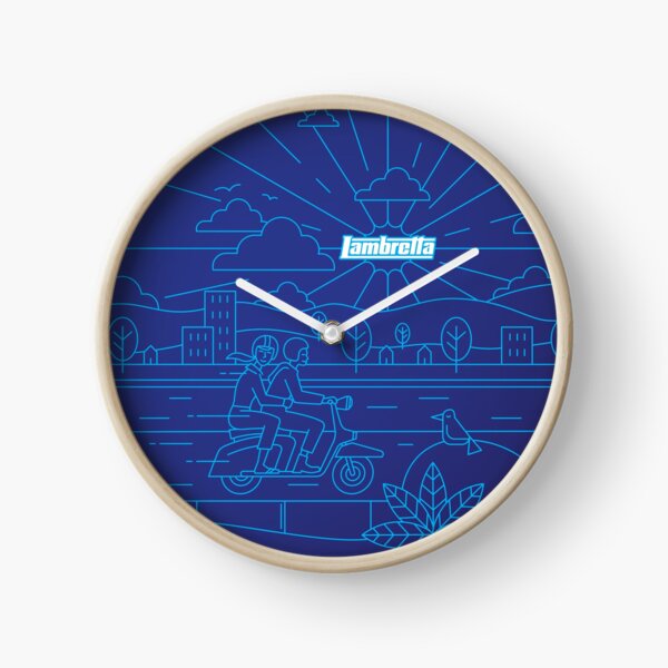 Lambretta Ld Clock  . A Steel Body, Interchangeable Side Panels.