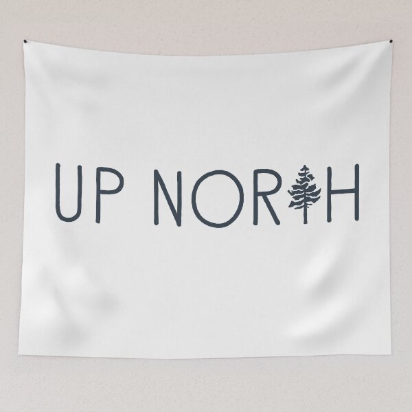 Item preview, Up North pine tree designed and sold by GreatLakesLocal.