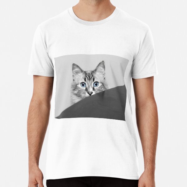 "Peeking" Tshirt for Sale by fineartbysadie Redbubble cat tshirts