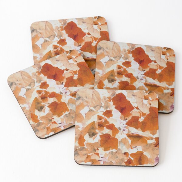 Aperçu de l'œuvre Feuilles brunes aquarellées ; 13 coques iPhone Pro Max créée et vendue par Micovic.