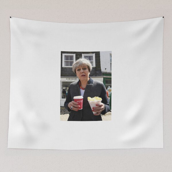 Item preview, Theresa May - Coffee and Chips in Cornwall designed and sold by jakewhiteok.