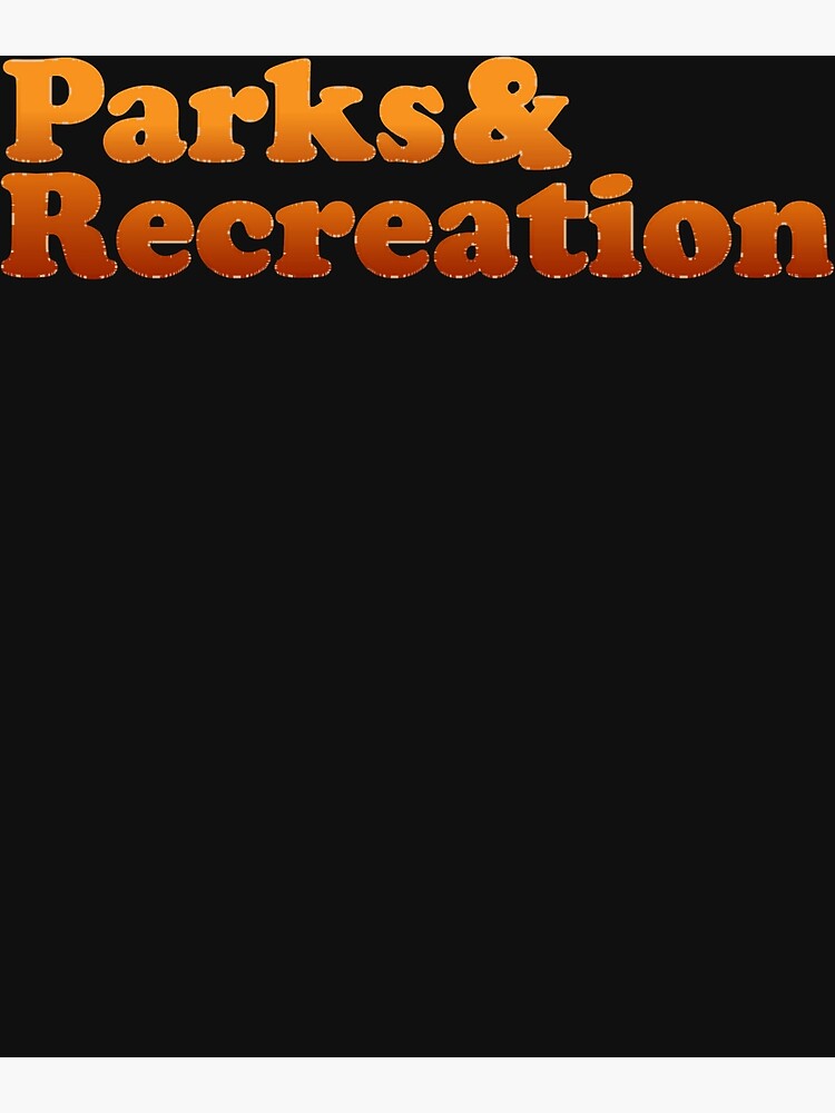 "Parks and rec retro logo" Photographic Print for Sale by BrendanPocs