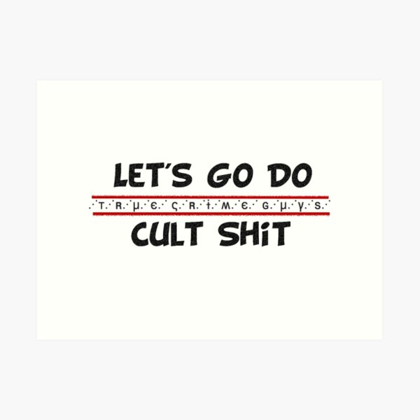 Cult Shit Collection (just words) Art Print