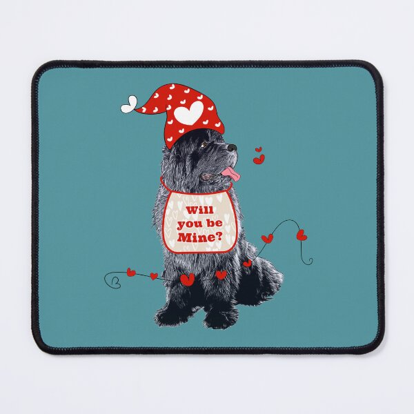 Item preview, Newfie with gnome hat for Valentines designed and sold by Christine Mullis.