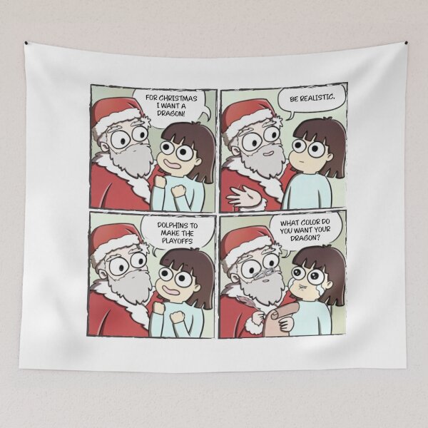 Item preview, Sarcastic Christmas I Want Dolphins To Make Playoffs designed and sold by Urosek.