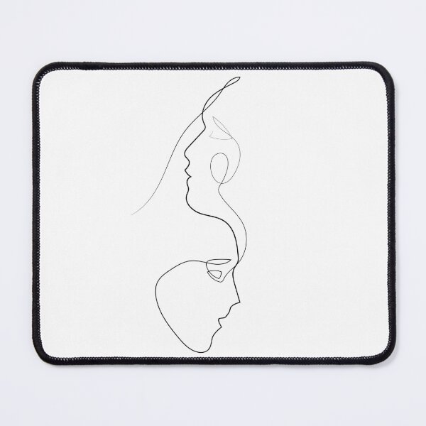 Item preview, Two Faces One Line | One Line Artist | Minimal Art | One Line Art | Minimalist designed and sold by One-Line-Artist.