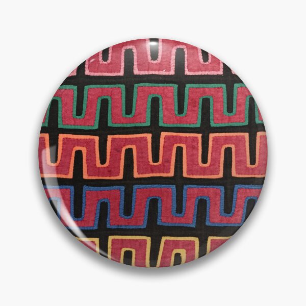 Item preview, Vintage Mola Geometric Textile Pattern designed and sold by Vintage Wall Art.