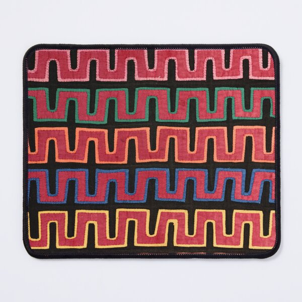 Item preview, Vintage Mola Geometric Textile Pattern designed and sold by Vintage Wall Art.