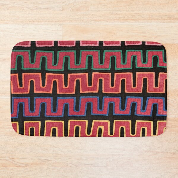 Item preview, Vintage Mola Geometric Textile Pattern designed and sold by Vintage Wall Art.